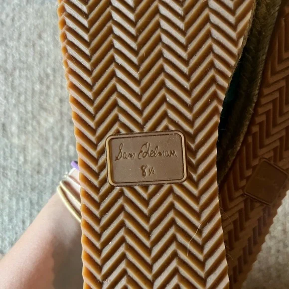 Sam Edelman green teal sandal slides women’s new 8.5 - Picture 4 of 4